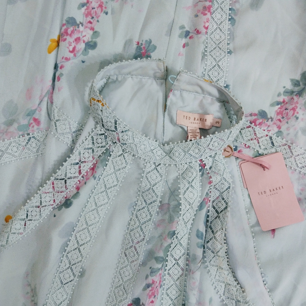 🍒NWT🍒 TED BAKER MIDI DRESS - Picture 3 of 13
